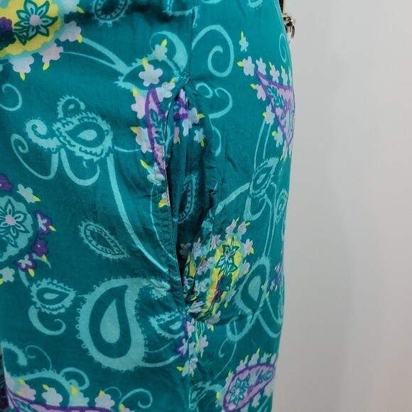 DIANE VON FURSTENBERG Vintage Paisley Maxi Dress size 1X/2X - Picture 5 of 13